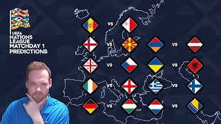 My UEFA Nations League Matchday 1 Predictions 070924 [upl. by Jacobah]