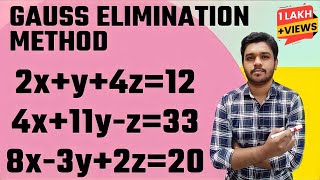 Gauss Elimination Method  System of Equation  Engineering maths  Mathspedia [upl. by Acined]