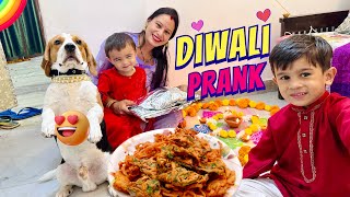 Devanshi Pe Diwali Prank Kiya 😭 Special Chai Pakoda Party 😍 [upl. by Ahsahtan514]