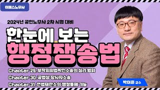 24 공인노무사 2차 대비 한눈에 보는 행정쟁송법 특강 『부작위위법확인소송의 심리 범위  공법상 당사자소송  헌법재판소의 행정통제 기능』 [upl. by Yngad]