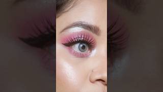 Pink Sparkly Eye Makeup shortsfeed eyemakeup eyemakeuptutorial [upl. by Sakovich]