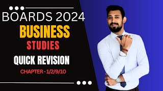 QUICK REVISION  Business Studies  Chapter 12910  Target 8080 [upl. by Yatnuahc254]