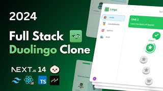 Build a Duolingo Clone With Nextjs React Drizzle Stripe 2024 [upl. by Osbourne496]