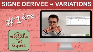 Comprendre SIGNE DE LA DÉRIVÉE ↔︎ VARIATIONS  Première [upl. by Carina]