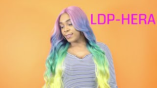 Motown Tress Synthetic Hair Lets Lace Wig  LDP HERA WIGTYPESCOM [upl. by Atilamrac]