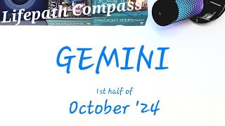 ♊️ GEMINI TAROT PREDICTIONS ♊️ October 2024  Lifepath Compass [upl. by Ledda832]