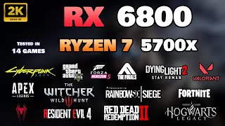 RX 6800  Ryzen 7 5700x  Test in 14 Games  1440p  All Settings Tested [upl. by Nadeen]