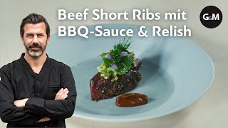 Rezept Beef Short Ribs von Andreas Caminada  GaultMillau Schweiz [upl. by Ostap434]