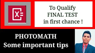 Tips to qualify final test  photomath final test  final test solutions of photomath  FINAL TEST [upl. by Annaujat]