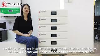 WHC Home Energy Storage Stacked Lithium Battery 48V 300Ah 400Ah 500Ah 600Ah [upl. by Ikila]