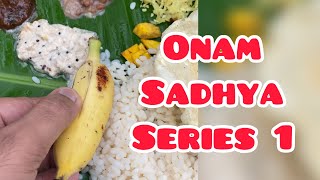 Onam Sadhya series 1 Whitepepper catering shorts [upl. by Assirahs115]