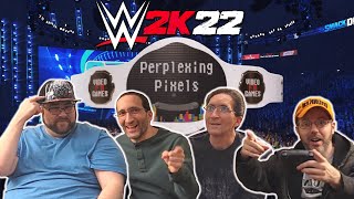 WWE 2K22 Fatal Fourway Ninja Twins Grim and the Perplexing Pixels Championship [upl. by Yllek]