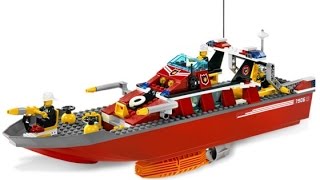 Lego FireBoat 7906  Speed Build [upl. by Riordan]