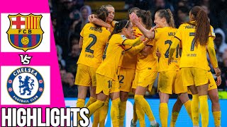 Barcelona vs Chelsea  Highlights  Women’s Champions League Semifinal  270424 [upl. by Kurman]