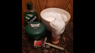 SOTD Proraso Green Soap  Gillette Super Speed Razor  PAA Strangelet Blades  Barbasol Aftershave [upl. by Elissa235]