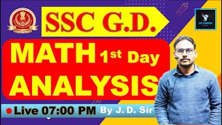 MATH ANALYSIS SSC GD  01  By Jaidev Sir [upl. by Arahas243]