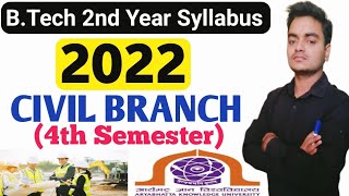 New Syllabus Of BTech 4th Semester  Civil Engineering  Aryabhatta Knowledge University  2022 [upl. by Haze]