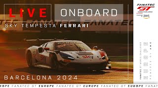 LIVE  Race 2  Onboard Car 93  Barcelona  Sky Tempesta Racing  Fanatec GT Europe 2024 [upl. by Solrac451]