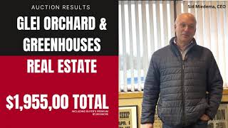 Glei Orchard amp Greenhouses Real Estate Auction RESULTS [upl. by Elehcin]