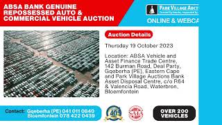 ABSA Bank Repossessed Auto amp Commercial Vehicle Auction  Gqeberha amp Bloemfontein [upl. by Luciano]