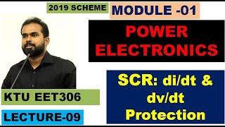 SCR Protection 9 didt and dvdt KTU EET 306 Power Electronics Snubber Circuit Series Inductor [upl. by Adama]