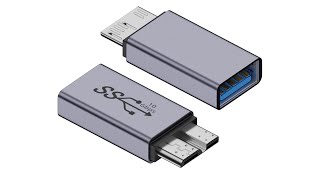 Product Preview USBC female to USB 30 MicroB Adapter Single Direction [upl. by Gentille]