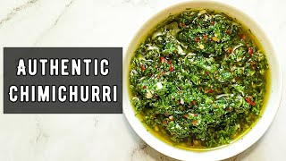 Chimichurri  An Authentic Argentinian amp Uruguayan Condiment [upl. by Jb78]