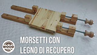 Morsetto in legno FAI DA TE  DIY wooden clamps [upl. by Anirtap]