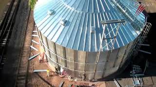 How to build grain storage silo [upl. by Assilev]