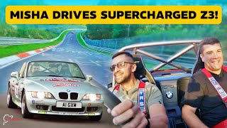 SUPERCHARGED Z3 VS mgcharoudin ON THE NURBURGRING [upl. by Seftton]