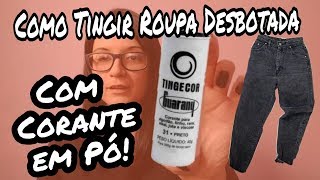 Como tingir roupas usando corante em pó [upl. by Dnalyr350]