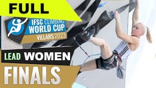 FULL 💥 WOMEN FINALS Lead Climbing VILLARS 2023 CLIMBING WORLD CUP [upl. by Margarete]