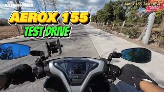 Yamaha Aerox 155 v2 Test Drive  Comfortable ba ito sa LONGRIDE [upl. by Servetnick]