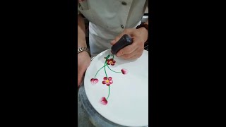 Big Circle Jam Painting Plate Decoration Teaching Video Master Original Magnetic Force Wanhe Pla [upl. by Eldwen682]