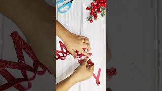 Christmas Special Ornament Making Idea Using Glitter Foam Sheet diychritmascraftchristmasshorts [upl. by Cindie]