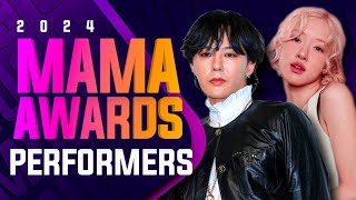 2024 MAMA Awards  Lineup of Performers [upl. by Elmina]