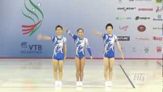 Trio Japan  Aerobic World Age Group 2012 [upl. by Aderf]