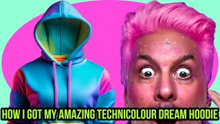 HOW I GOT MY AMAZING TECHNICOLOUR DREAM HOODIE veganstockholm theatrelovers vintagestylefinds [upl. by Yurt]