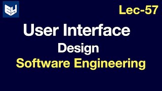 user interface design  software engineering [upl. by Mcquoid]