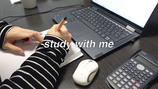 Study with me 📝 1 hour no music study asmr real time with time stamp [upl. by Levins]