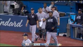 BENCHES CLEAR TWICE Yankees vs Blue Jays Sept 26 [upl. by Gnurt]