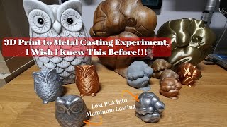 3D Print to aluminum metal casting I wish I knew this before [upl. by Salomone]