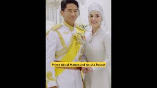 Happy Royal Couple Prince Abdul Mateen and Anisha Rosnah  Best Moments of the Lovely Couple [upl. by Abbye]