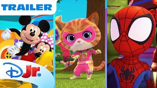 Disney Jr quotLets Playquot Trailer  Bluey Mickey Mouse Spidey SuperKitties and MORE  disneyjr [upl. by Hentrich]