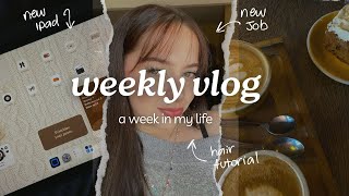 WEEKLY VLOG🧸 nuovo lavoro nuovo iPad e chiacchiere🎀 [upl. by Godden]