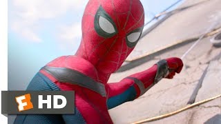 SpiderMan Homecoming 2017  Washington Monument Rescue Scene 310  Movieclips [upl. by Arnuad]