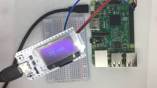 Heltec ESP32 OLED interfacing to Raspberry Pi using MQTT [upl. by Rodrich]