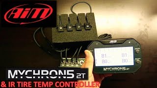 AiM MyChron 5 2T with IR Tire Temp Controller [upl. by Ariaic91]