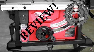 Milwaukee Fuel Cordless 814 in Table Saw REVIEW 273621HD nothingbutheavyduty cordlesssaw [upl. by Tdnaltroc948]