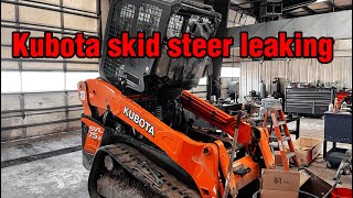 Kubota Skid Steer Leaking Hydraulic Oil [upl. by Wernher]